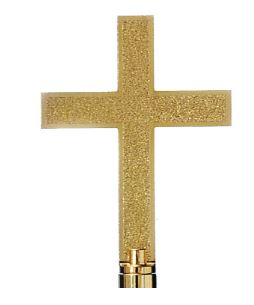 Classic Church Cross Gold 8 in.