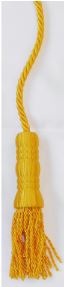 5 IN GOLD CORD AND TASSEL-GOLDEN YELLOW – Mil-Bar