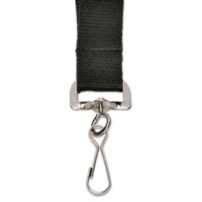 NYLON STRAP LANYARD, 36", BLACK, (5 DOZEN PER PACK)