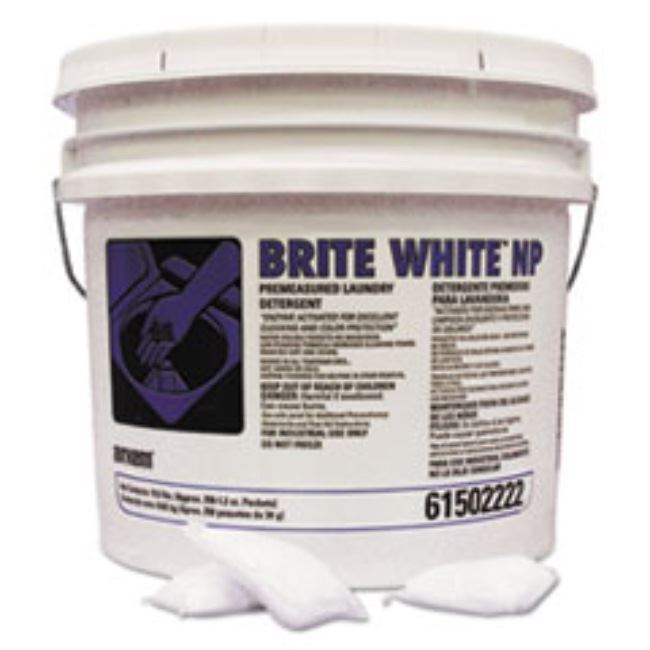 BRITE WHITE NON-BLEACH LAUNDRY DETERGENT, BOX OF 250