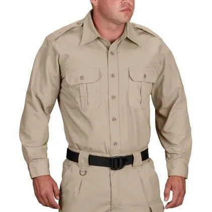 Propper® Tactical Dress Shirt - Long Sleeve  (Khaki)