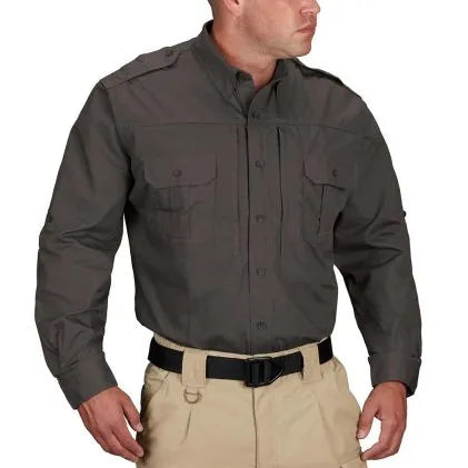 Propper® Men's Tactical Shirt - Long Sleeve  (Charcoal)